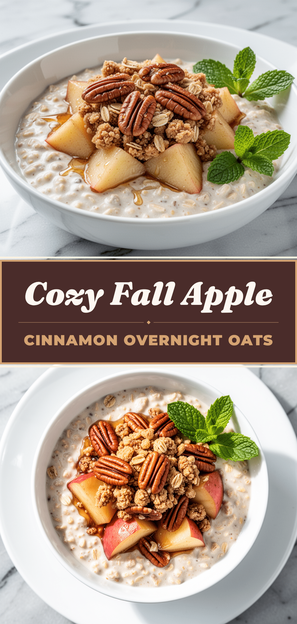 Fall Baked Apple Cinnamon Overnight Oats: Easy Crumble 5 fall baked apple cinnamon overnight oats recipe