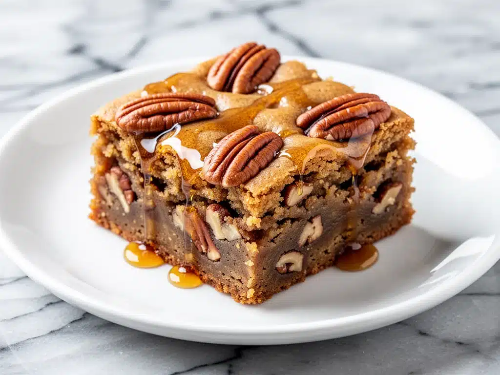 Fall Brown Butter Pecan Blondies - featured image