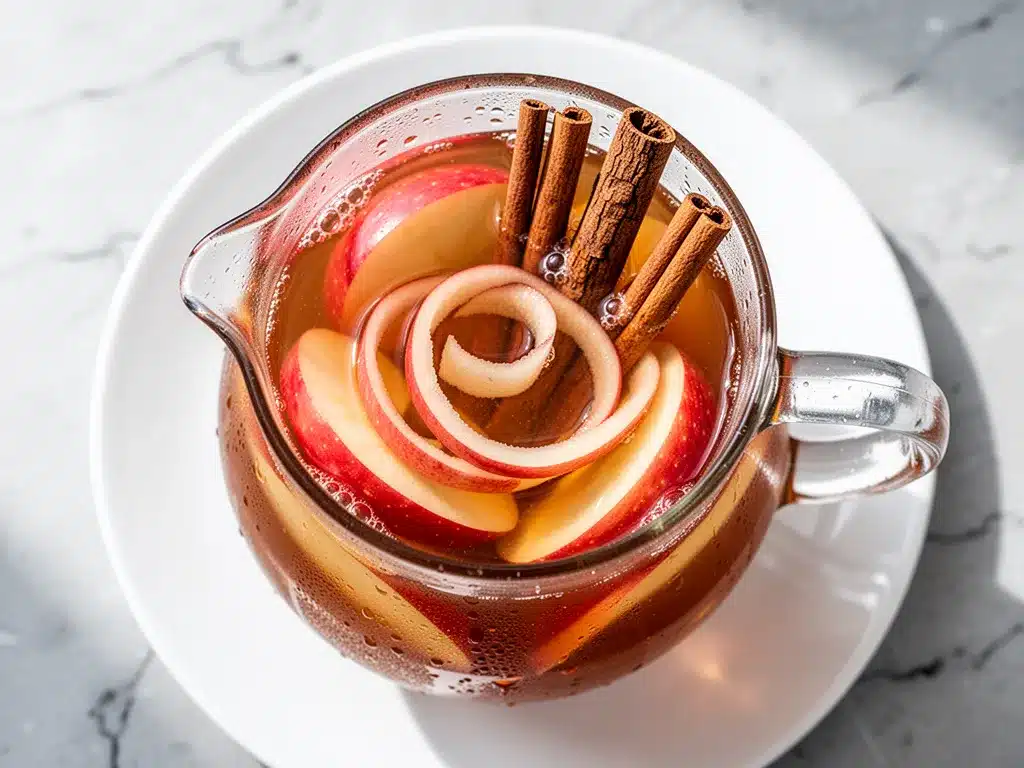 Fall Caramel Apple Sangria: Easy Cozy Autumn Recipe 4 Fall Caramel Apple Sangria preparation steps