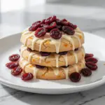Fall Cranberry Orange Shortbread Cookies - featured image