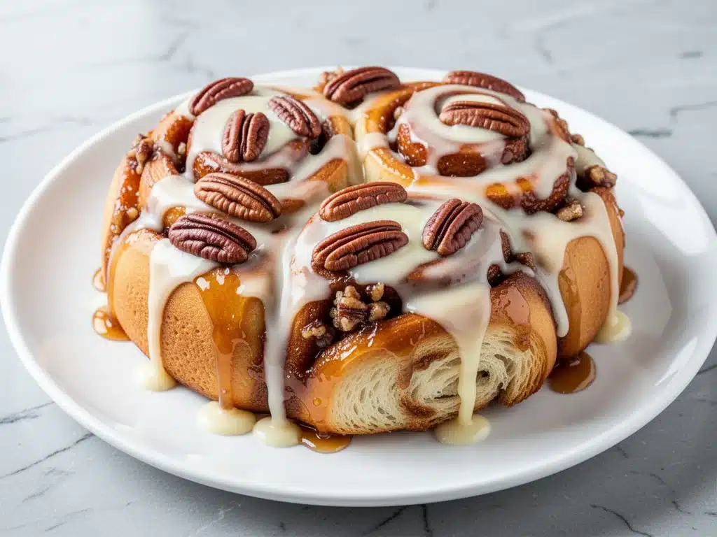 fall maple pecan sticky buns - featured image