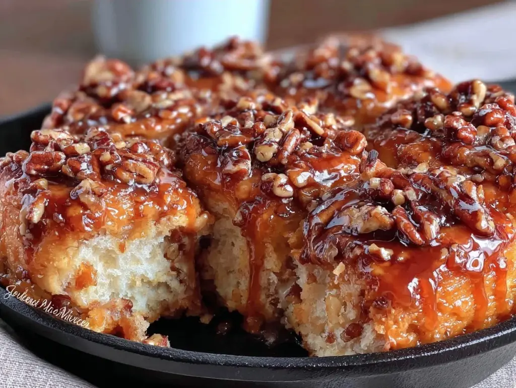fall maple pecan sticky buns - featured image