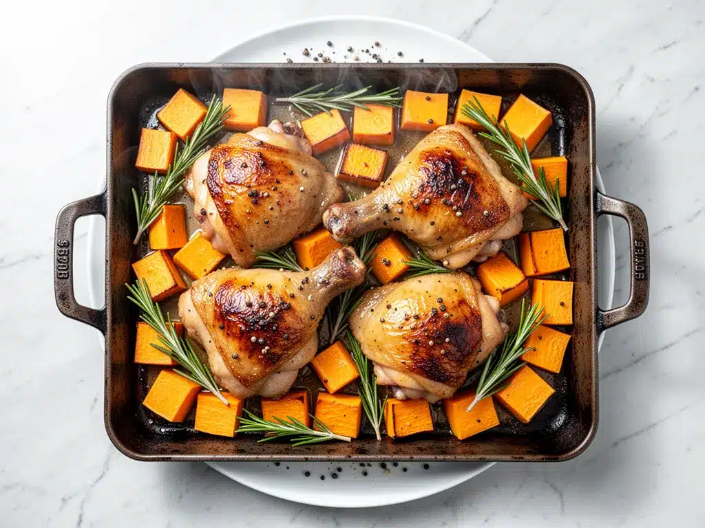 Fall Sheet Pan Maple Dijon Chicken Thighs: 15-Min Weeknight Meal 4 fall sheet pan maple dijon chicken thighs preparation steps