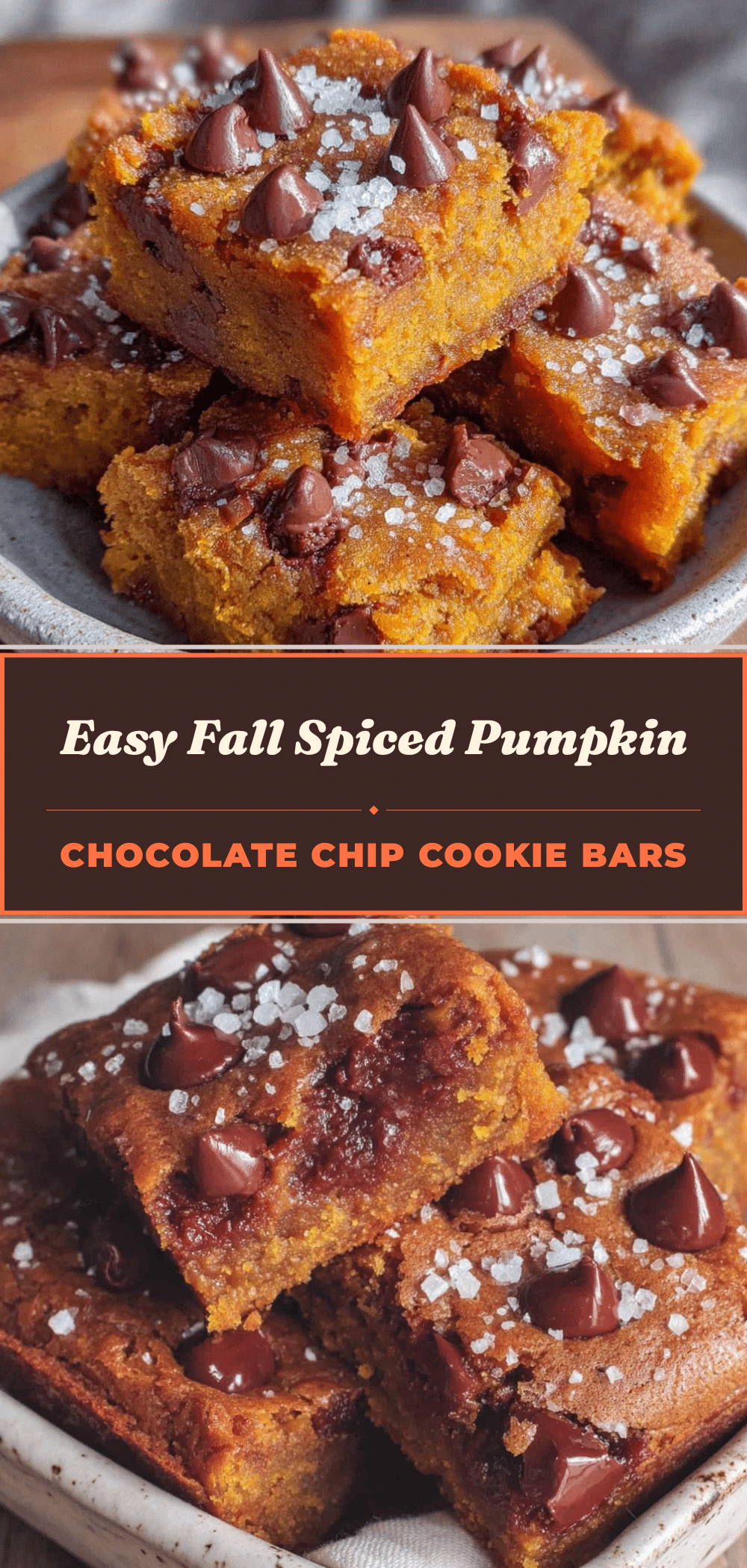 Fall Spiced Pumpkin Chocolate Chip Cookie Bars: Best Easy Recipe 5 fall spiced pumpkin chocolate chip cookie bars recipe