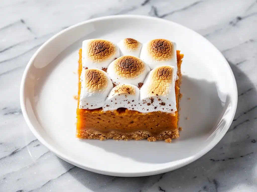 Fall Sweet Potato Pie Bars: Easy Holiday Toasted Marshmallow Treat 4 fall sweet potato pie bars preparation steps