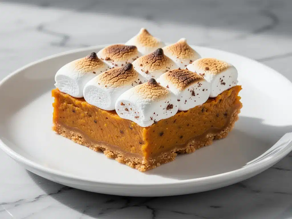 fall sweet potato pie bars - featured image
