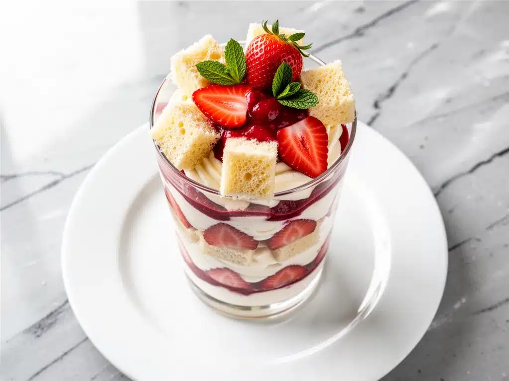 Fluffy Strawberry Shortcake Trifle Cups: Best Easy Recipe 4 Fluffy Strawberry Shortcake Trifle Cups preparation steps