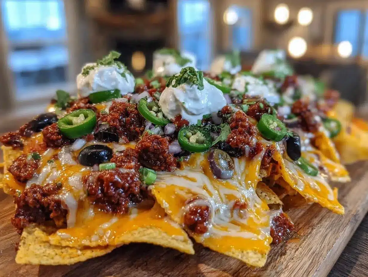 Football Loaded Nachos: 7 Ingredients for an Epic Party Feast 4 Football Party Loaded Nachos preparation steps