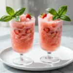 frozen strawberry prosecco slushie - featured image