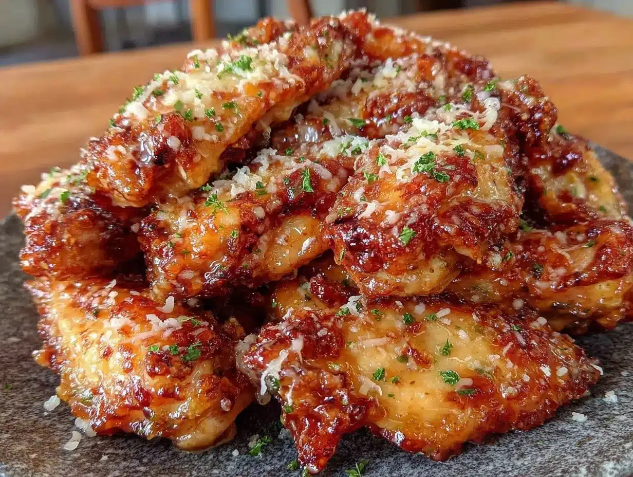 Garlic Parmesan Chicken Wings: Perfect Tailgate Appetizer 4 garlic parmesan chicken wings preparation steps