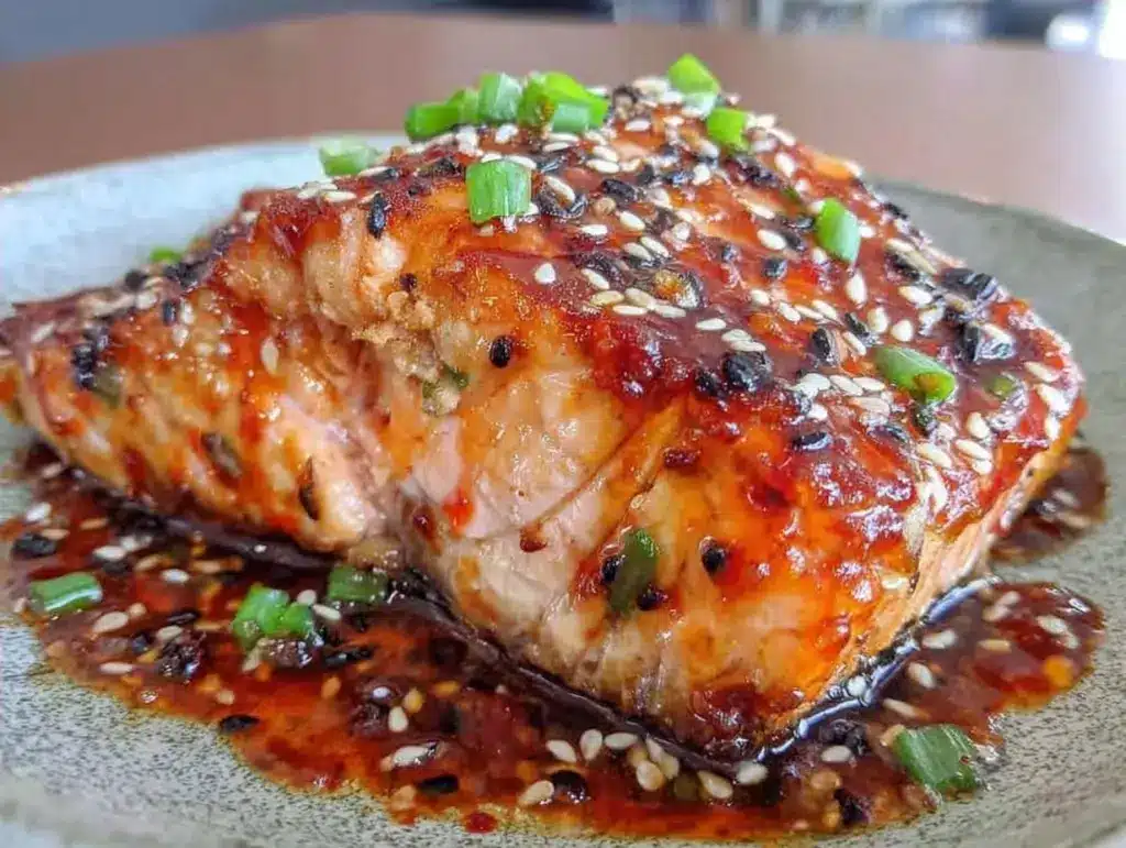 gochujang honey glazed salmon - featured image