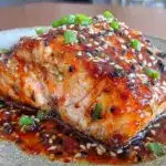 gochujang honey glazed salmon - featured image