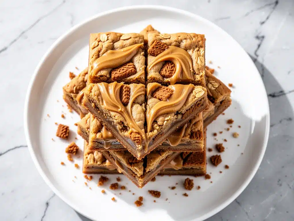 Gooey Biscoff Cookie Butter Bars: 5 Easy Party Desserts 4 Gooey Biscoff Cookie Butter Bars preparation steps