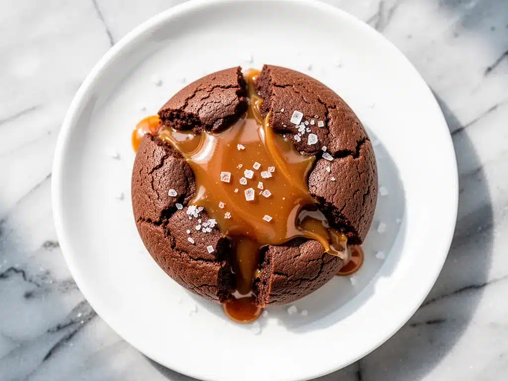Gooey Salted Caramel Chocolate Cookies: Easy 20-Min Dessert 4 gooey salted caramel chocolate cookies preparation steps