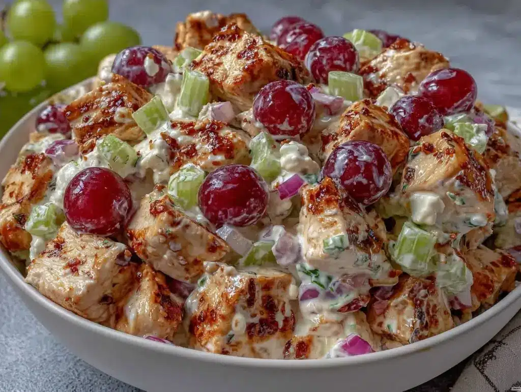 High-Protein Greek Yogurt Chicken Salad with Grapes - featured image