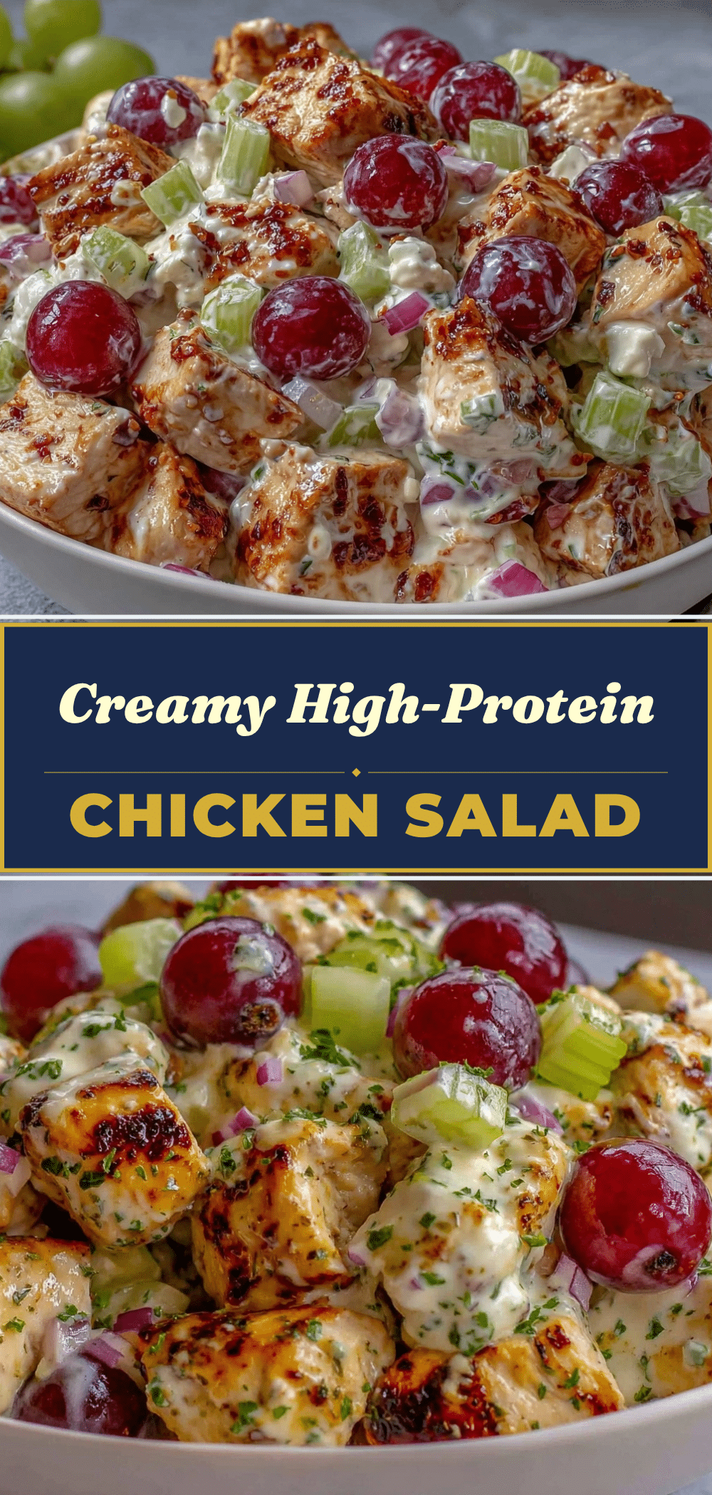High-Protein Greek Yogurt Chicken Salad with Grapes: Impressive Dinner Party Recipe 5 High-Protein Greek Yogurt Chicken Salad with Grapes recipe