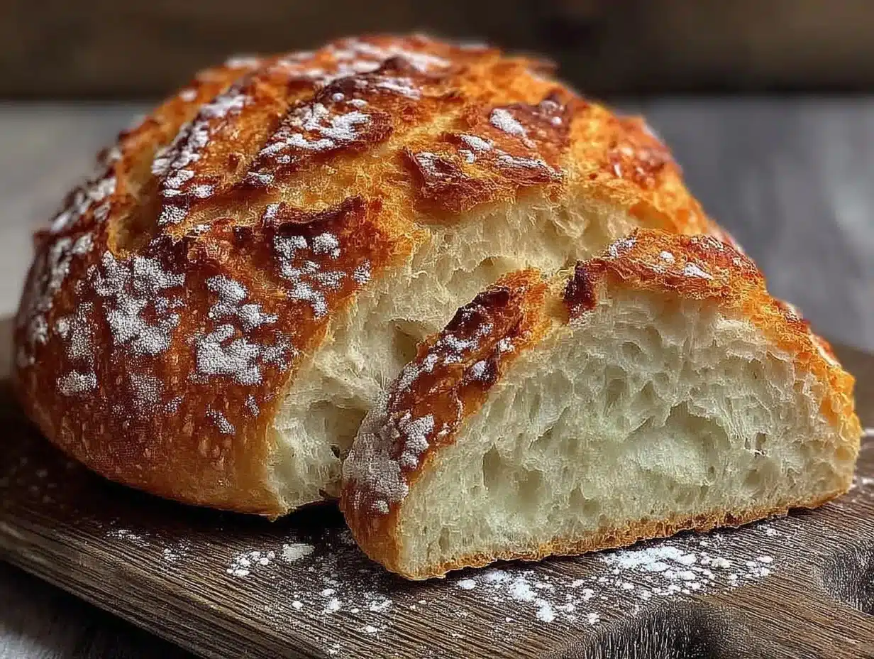 Homemade Sourdough Bread: 5-Ingredient No Starter Recipe 4 homemade sourdough bread preparation steps