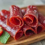 homemade strawberry fruit roll-ups - featured image