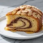 honey almond coffee cake - featured image