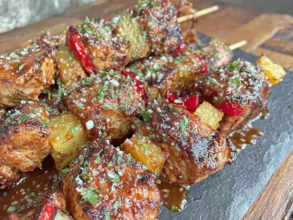 Honey Chipotle Grilled Chicken Skewers - featured image