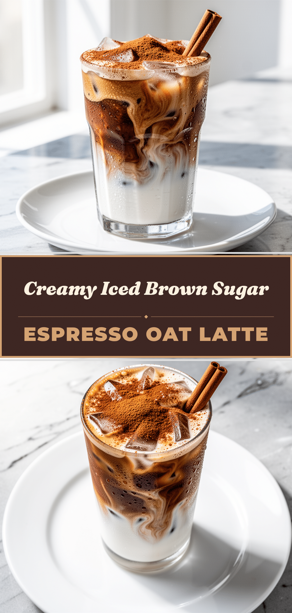 Iced Brown Sugar Espresso Oat Milk Latte: 5-Min Cinnamon Drink 5 iced brown sugar espresso oat milk latte recipe