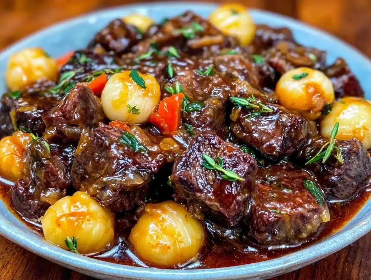 Instant Pot Beef Bourguignon: 5-Star Dinner Party Beef 4 Instant Pot Beef Bourguignon preparation steps