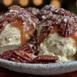 keto no-churn salted caramel ice cream - featured image