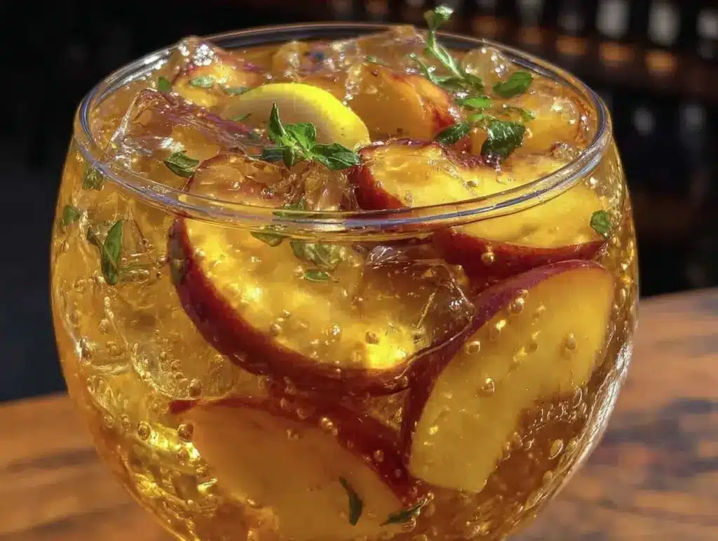 Labor Day Spiked Peach Bourbon Lemonade - featured image
