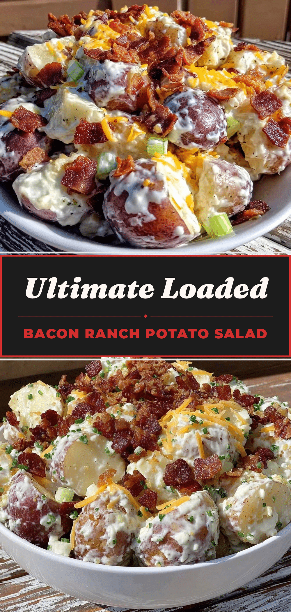 Labor Day Loaded Bacon Ranch Potato Salad: 5-Ingredient Crowd Pleaser 5 Loaded Bacon Ranch Potato Salad recipe