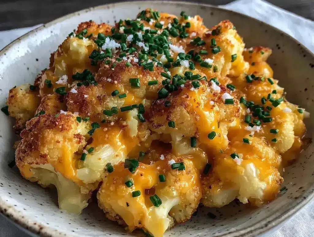 Low-Carb Cauliflower Mac and Cheese - featured image