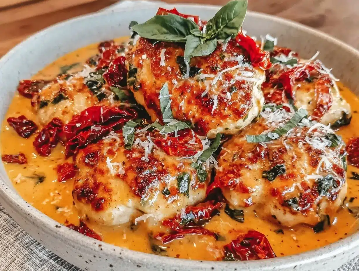 Marry Me Chicken: Creamy Sun-Dried Tomato Sauce for Dinner Parties 4 Marry Me Chicken preparation steps