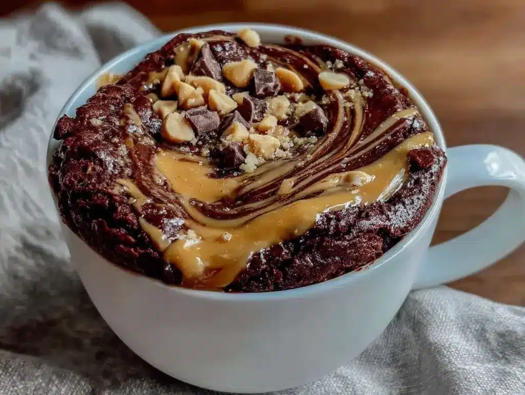 microwave mug brownie - featured image