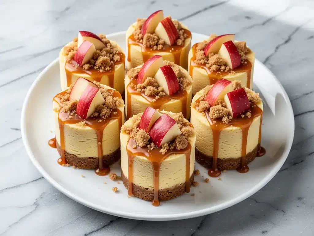 No-Bake Salted Caramel Apple Cheesecake Cups: Easy 4 no-bake salted caramel apple cheesecake cups preparation steps