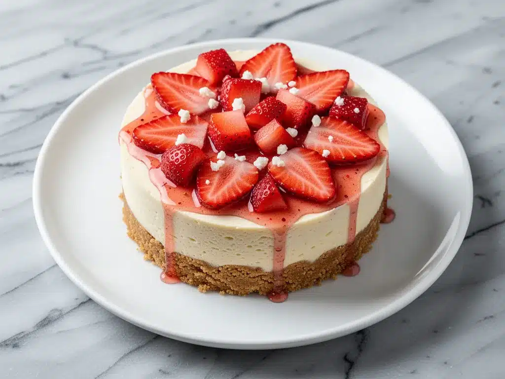 No-Bake Strawberry Cheesecake: The Best Easy Dessert 4 no-bake strawberry cheesecake preparation steps