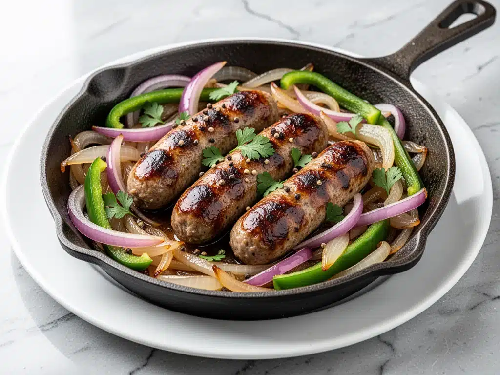 Oktoberfest Beer Braised Bratwurst - featured image