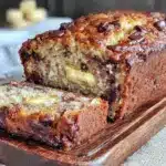 one-bowl banana bread with chocolate chips - featured image