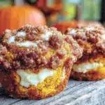 pumpkin cream cheese muffins - featured image