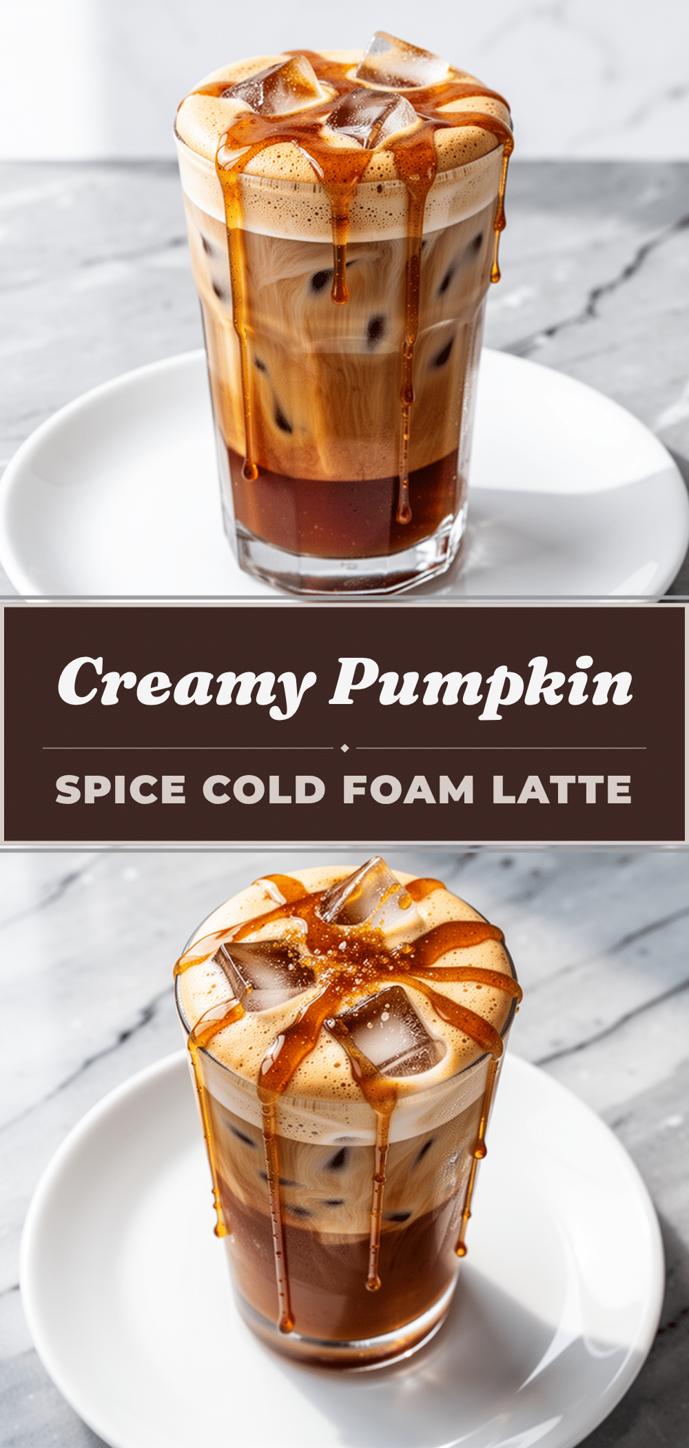 Pumpkin Spice Cold Foam Iced Latte: 3 Easy Fall Drinks 5 pumpkin spice cold foam iced latte recipe