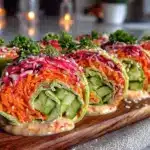 Rainbow Veggie Wraps - featured image
