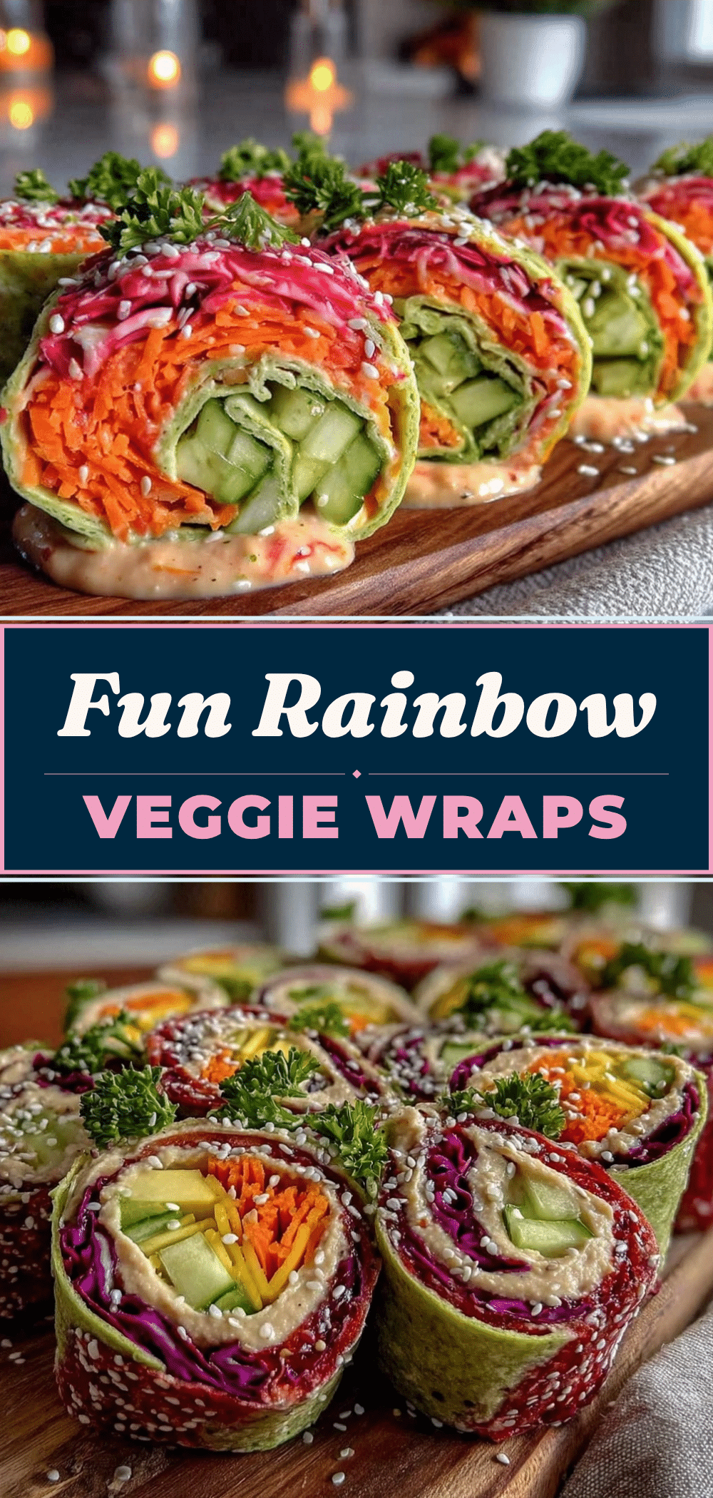 Rainbow Veggie Wraps: Best Easy 5-Ingredient Kids Lunch 5 Rainbow Veggie Wraps recipe