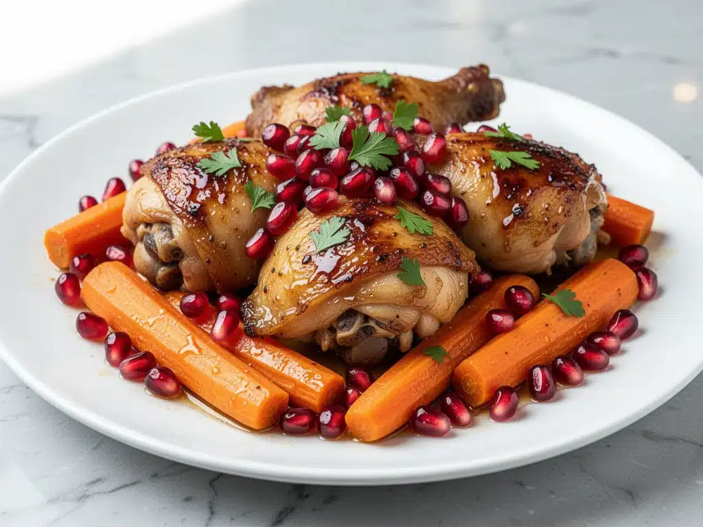 Rosh Hashanah Pomegranate Chicken Thighs - featured image