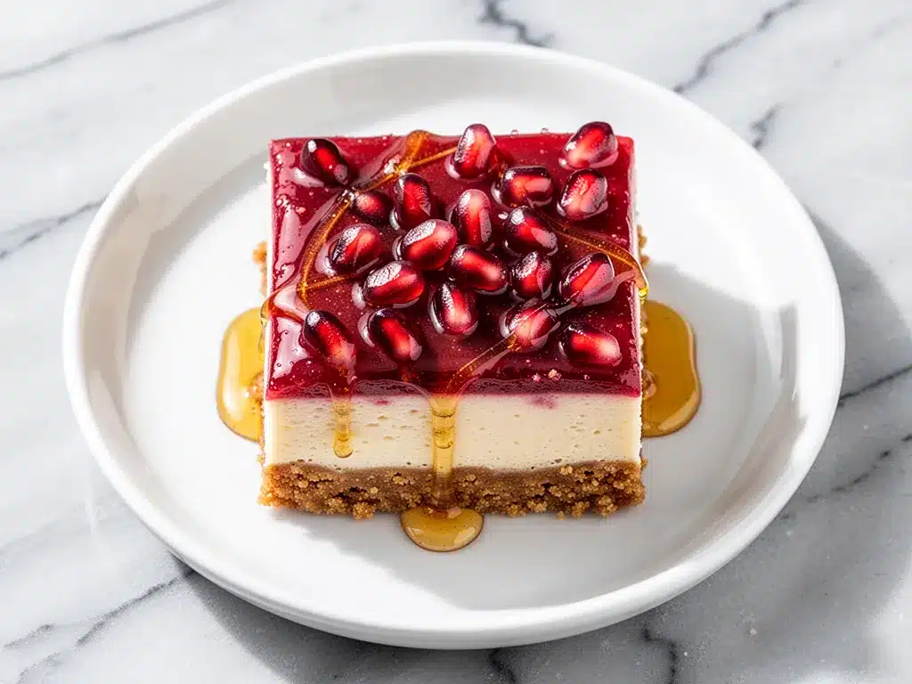 Rosh Hashanah Pomegranate Honey Cheesecake Bars 4 Rosh Hashanah Pomegranate Honey Cheesecake Bars preparation steps