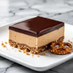 Silky Chocolate Peanut Butter Icebox Bars - featured image