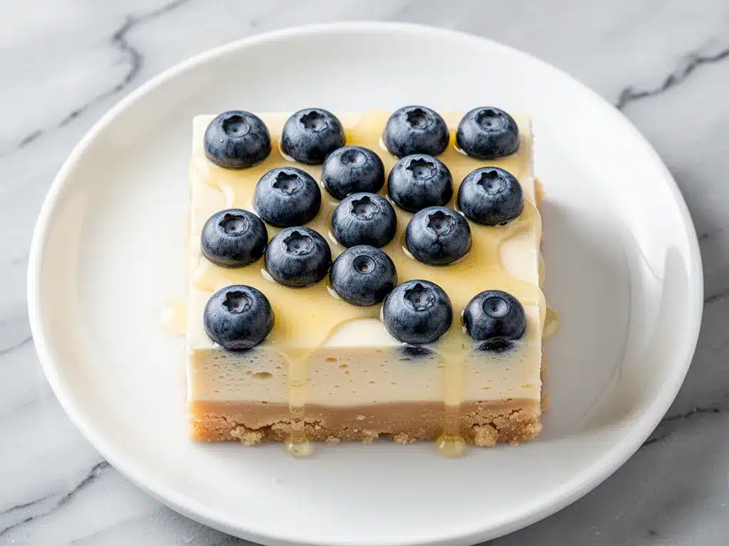Silky Lemon Blueberry Cheesecake Bars: 4 Easy Make-Ahead Desserts 4 silky lemon blueberry cheesecake bars preparation steps
