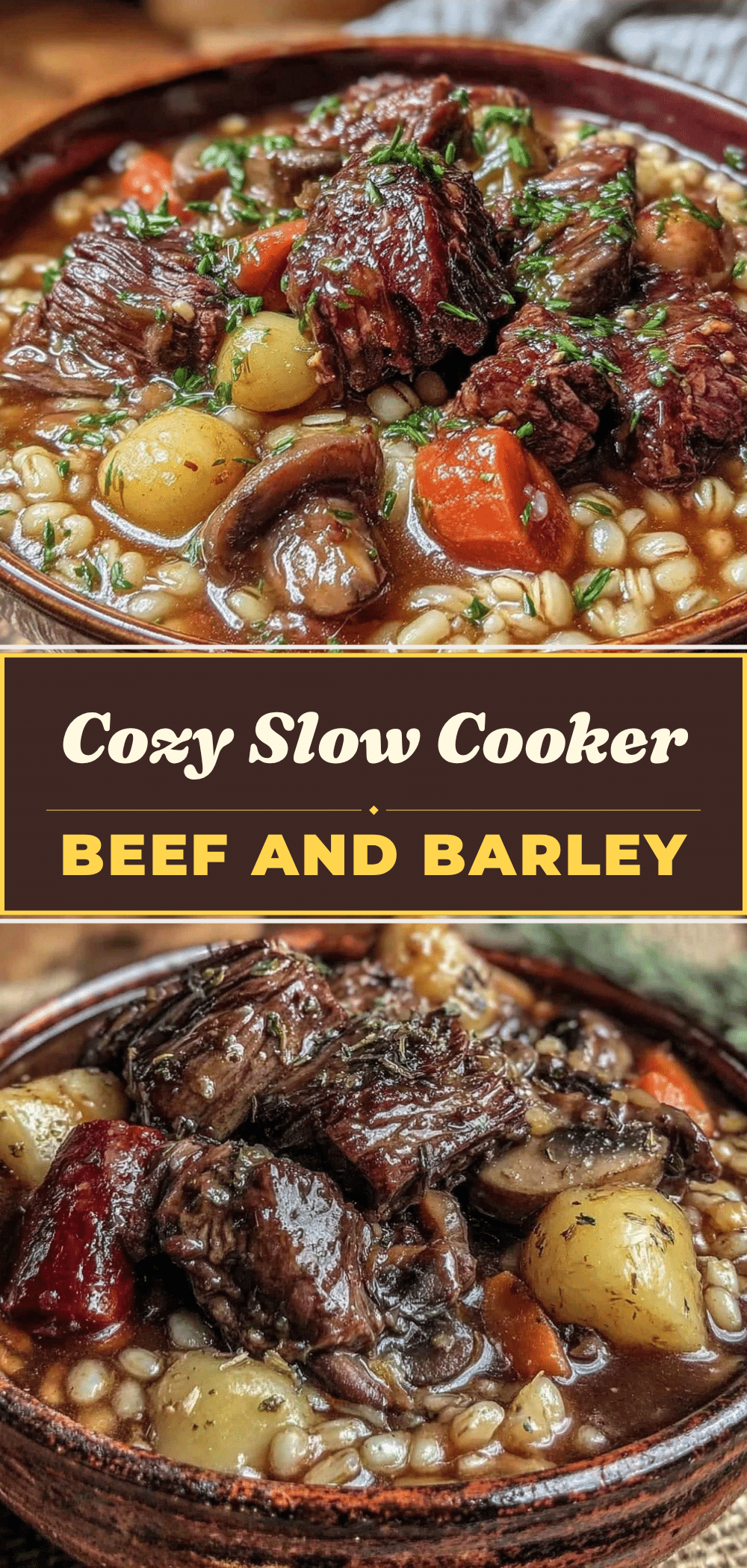 Slow Cooker Beef and Barley Stew: Best Cozy Dinner Party Recipe 5 slow cooker beef and barley stew recipe