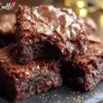 small batch fudgy brownies with espresso powder - featured image