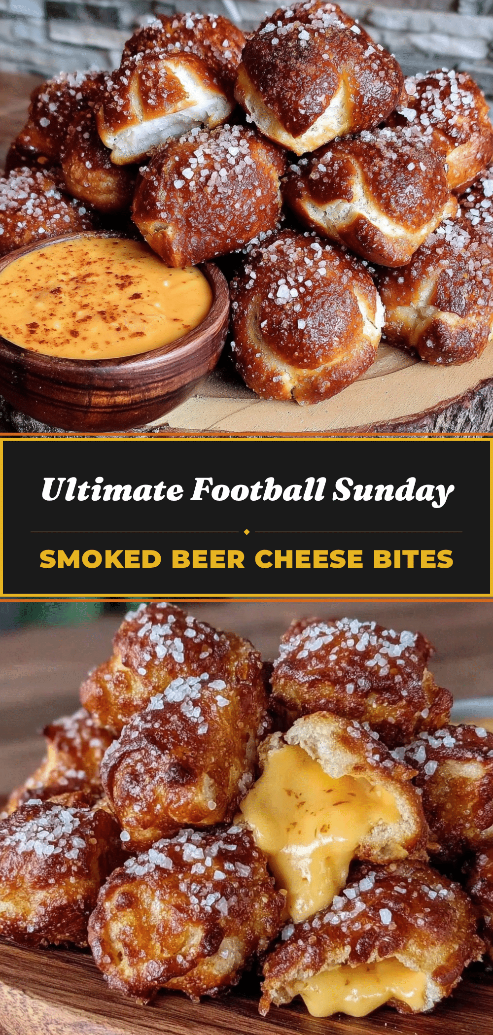 Football Sunday Smoked Beer Cheese Pretzel Bites 5 smoked beer cheese pretzel bites recipe