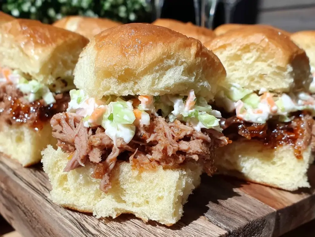 smoked pulled pork sliders - featured image