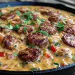 Smoked Sausage Queso Skillet - featured image