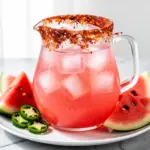 spicy watermelon jalapeno margarita pitcher - featured image